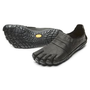 Vibram CVT-Leather Black Mens Casual Shoes | India-163590